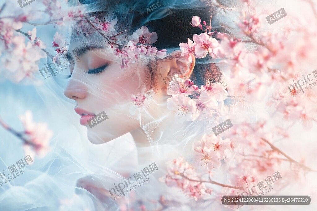 唯美花間美人