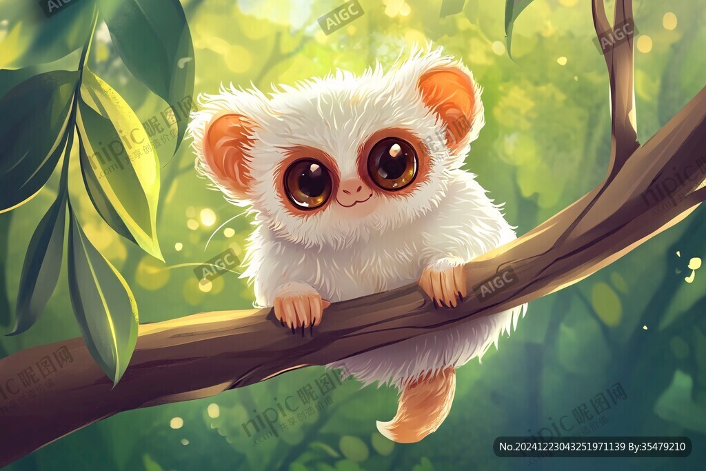 呆萌小動物插畫