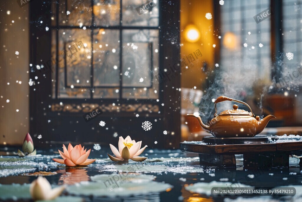 烹茶聽雪