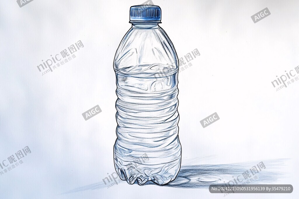 礦泉水插畫