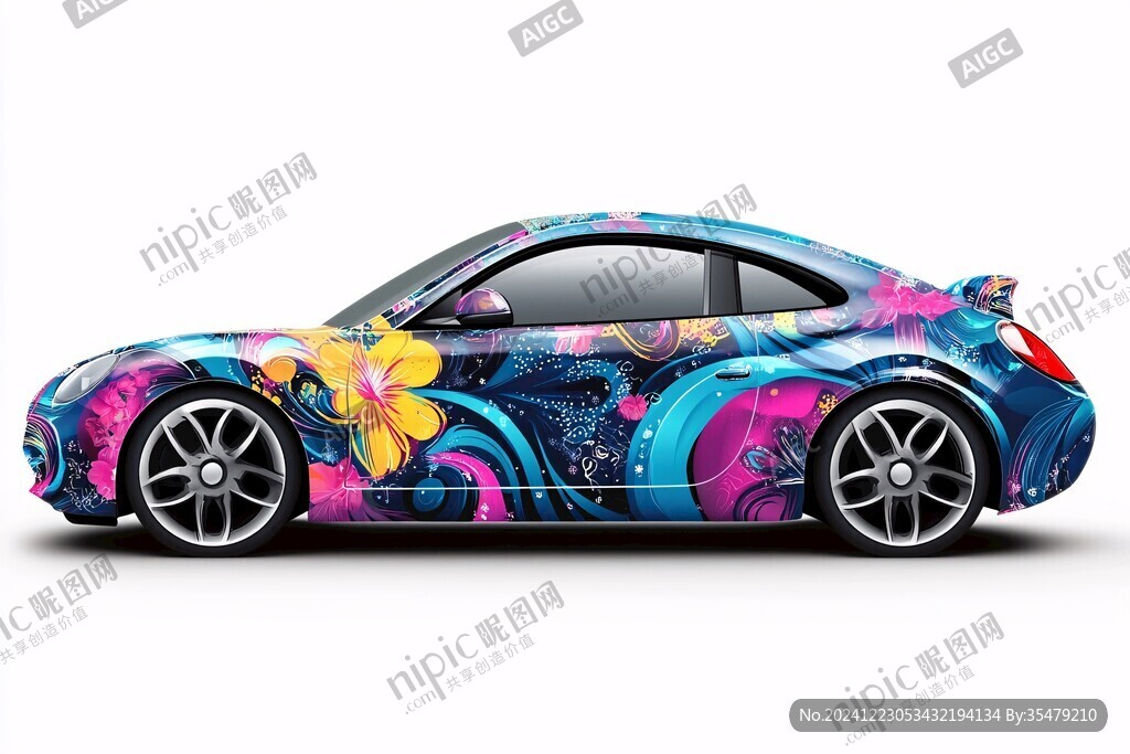 汽車手繪彩繪