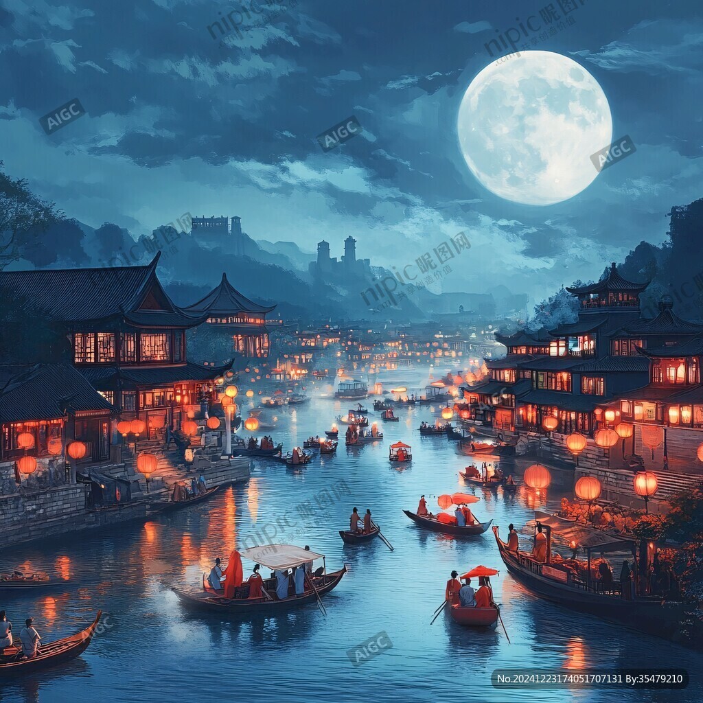 古風(fēng)夜景