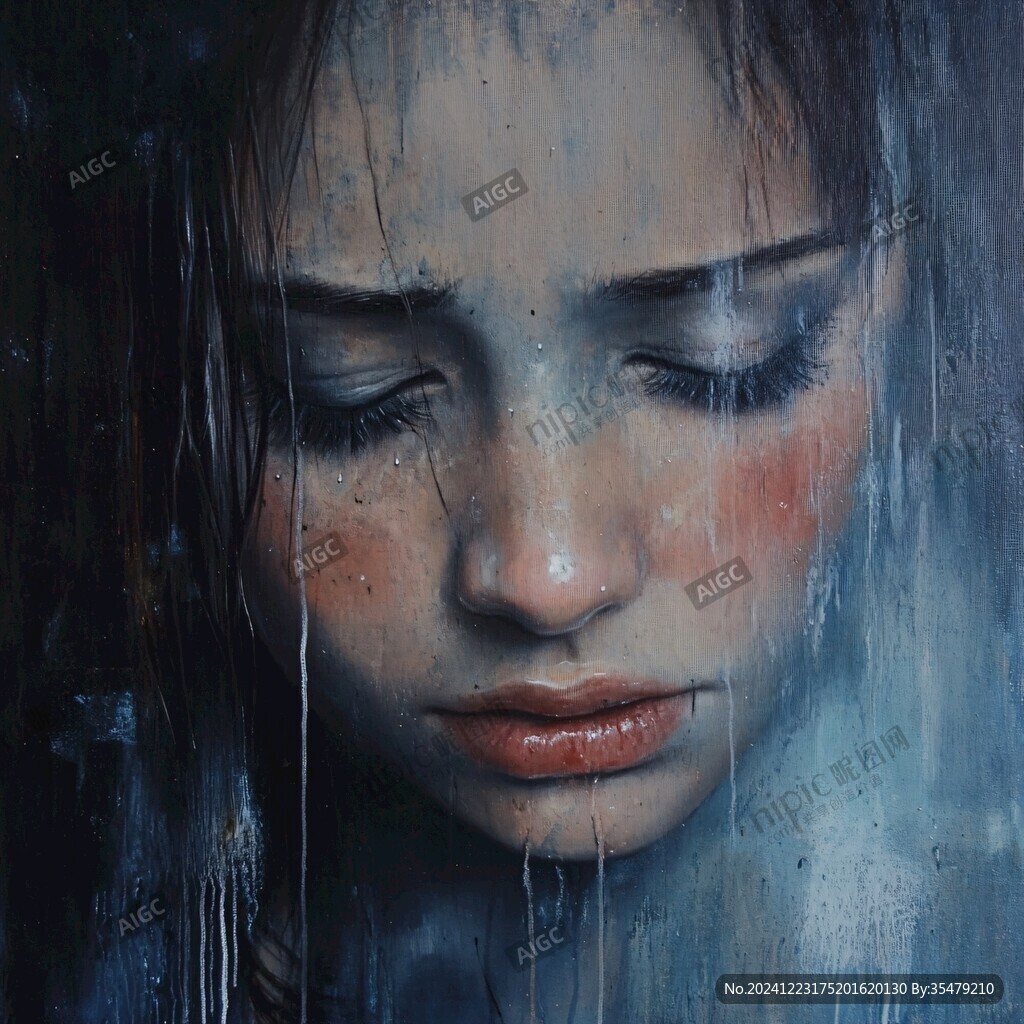 雨中少女