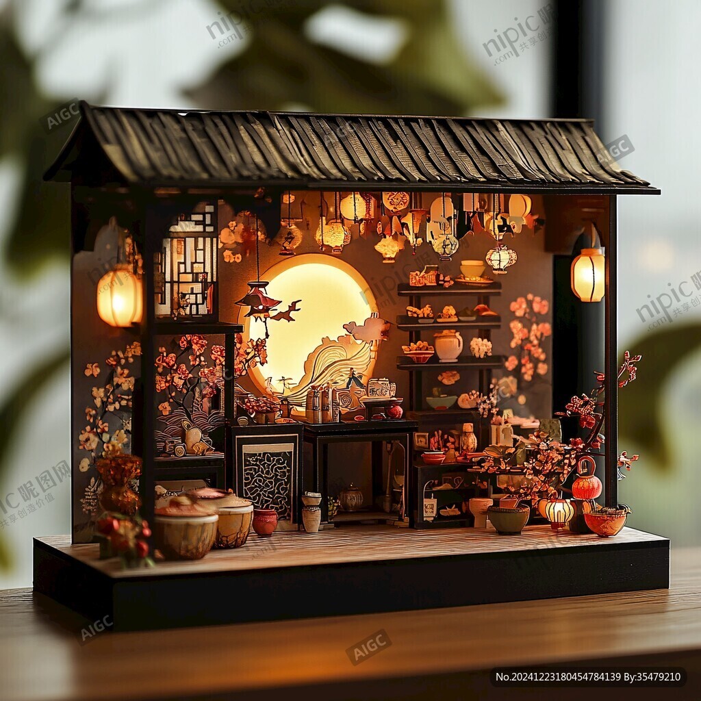 仿古美陳小屋
