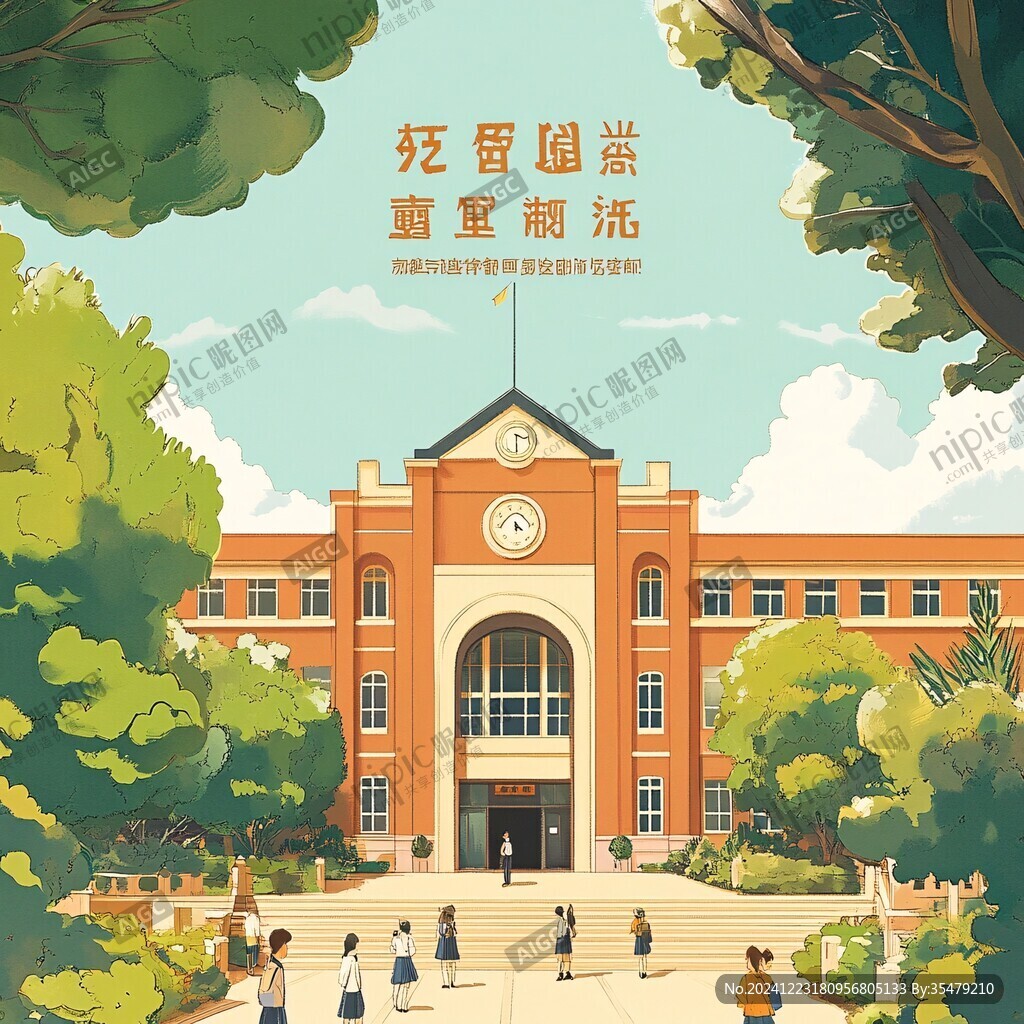 東南大學活動旅游插畫