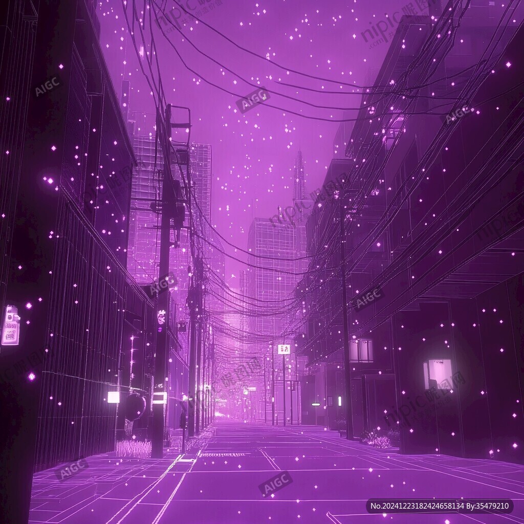 霓虹燈街道