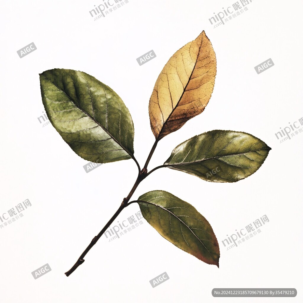 創(chuàng)意手繪樹葉標本