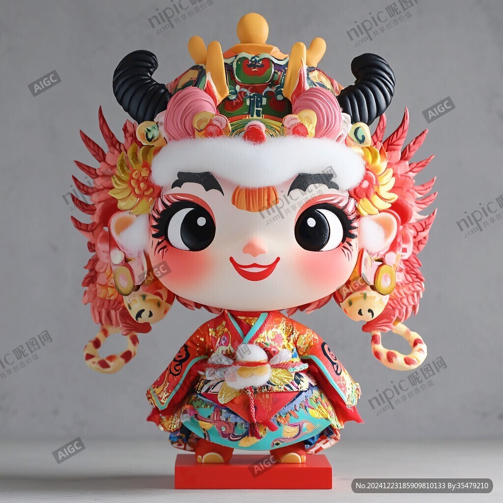 招財(cái)進(jìn)寶女童