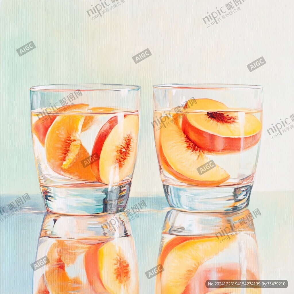 雙桃酒杯