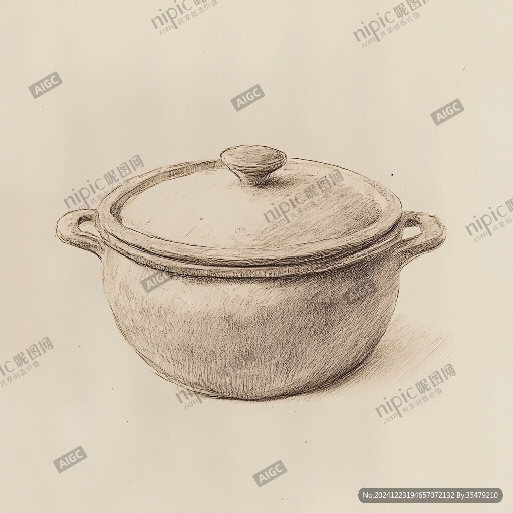 砂鍋插畫