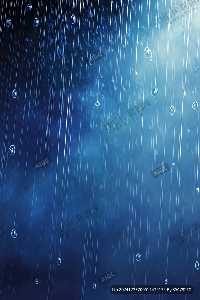 下雨背景素材