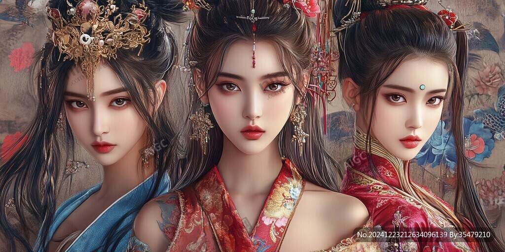 古風(fēng)美女包裝