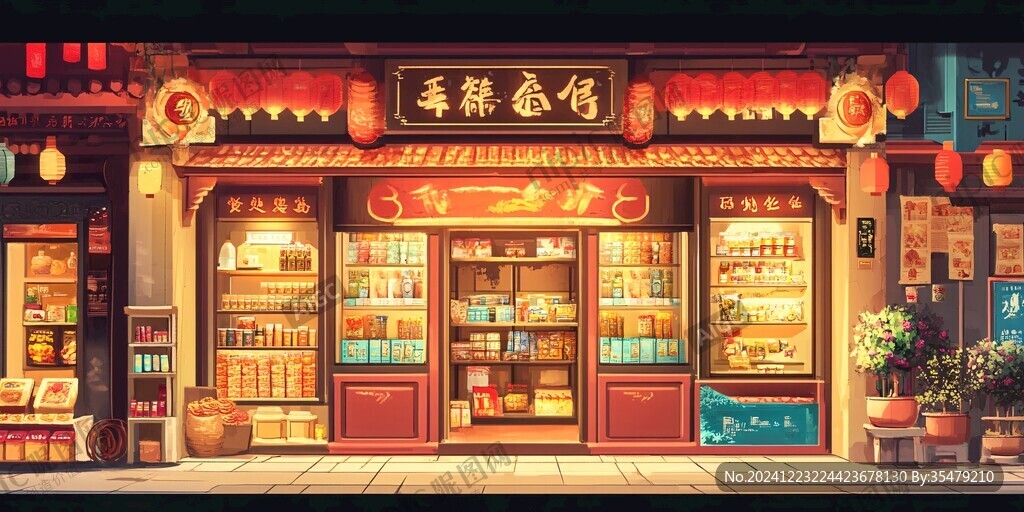 藥房藥鋪場景