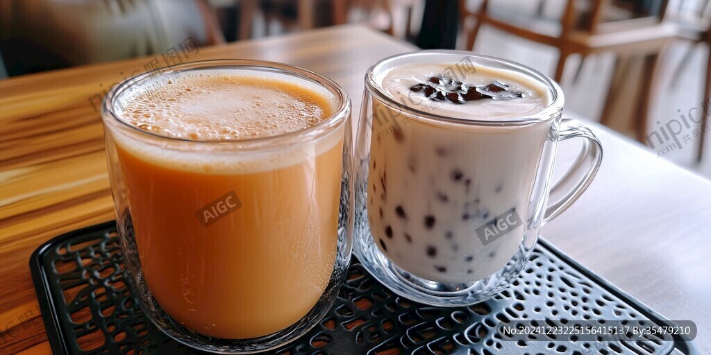雙拼奶茶