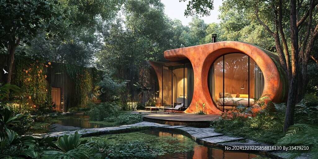 叢林浪漫的小屋