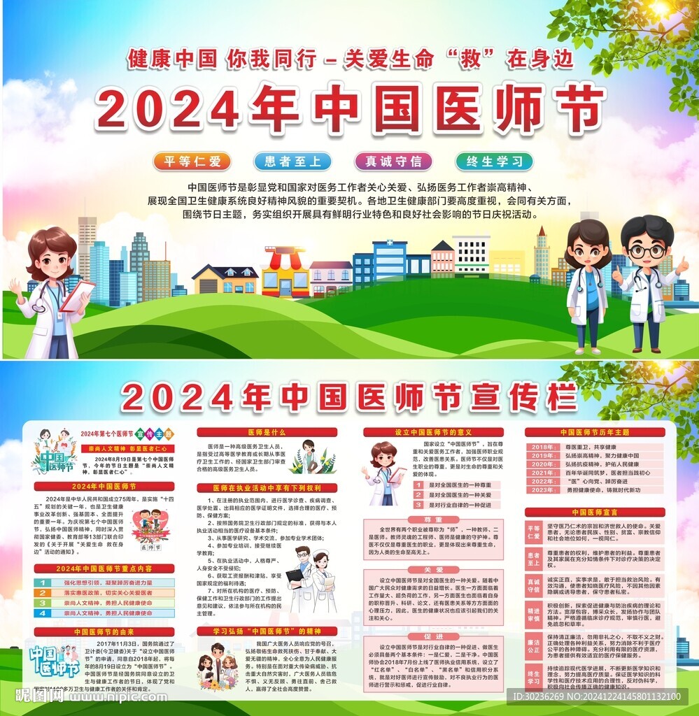 中國醫(yī)師節(jié)宣傳欄圖片