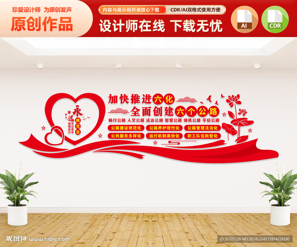 創(chuàng)建六個公路文化墻