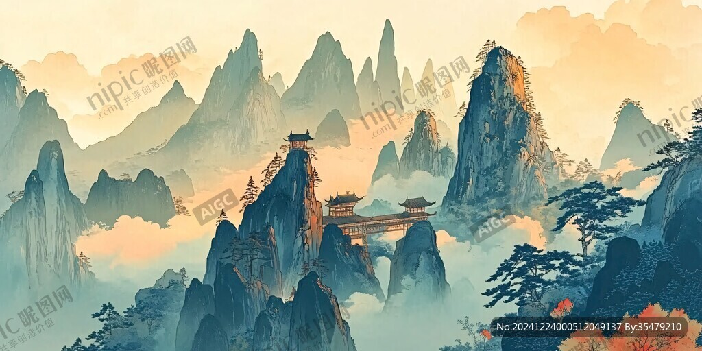 武當山插畫