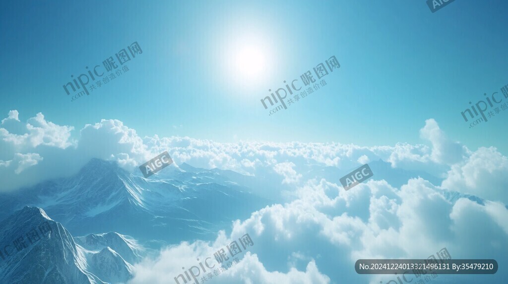 高端大氣海拔背景