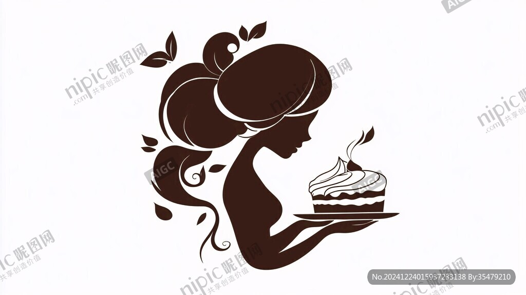 美女蛋糕logo