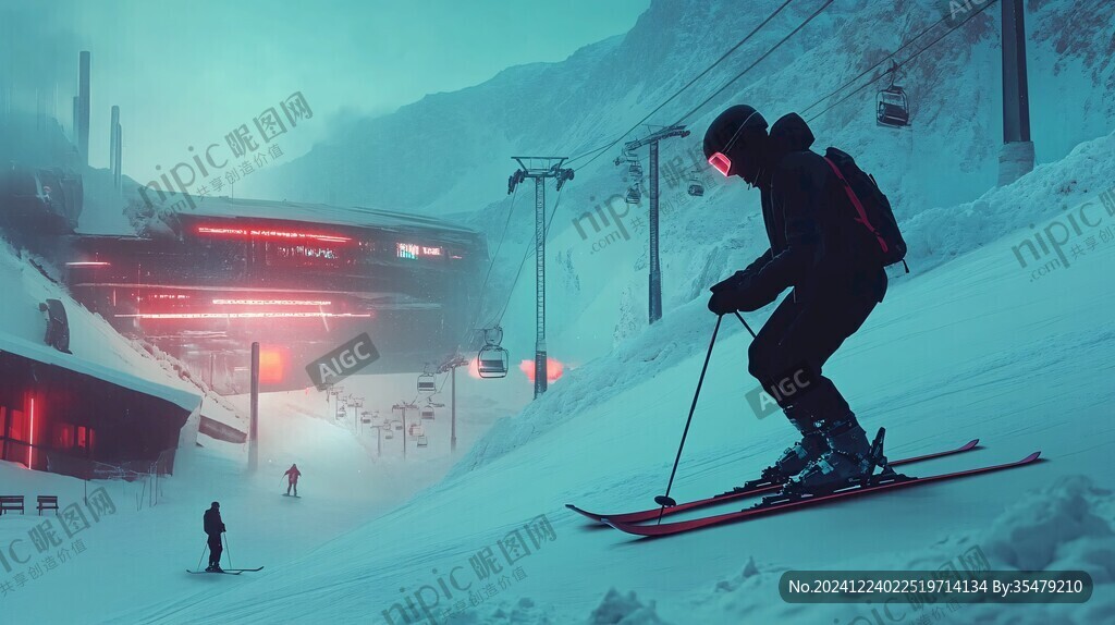 滑雪場視覺