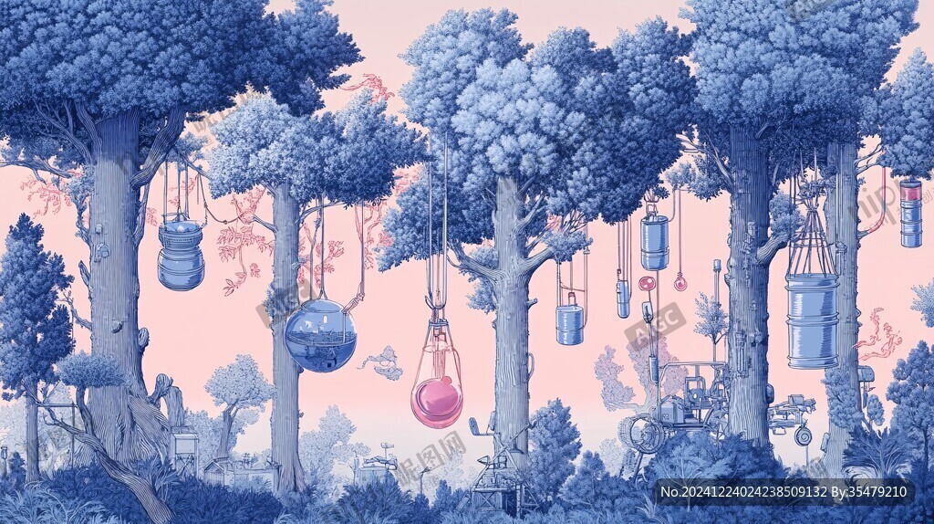 大自然插畫包裝插畫