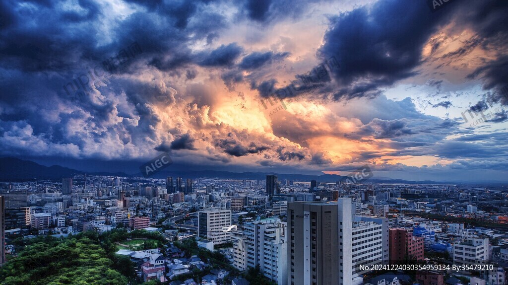 暴風(fēng)雨前的城市