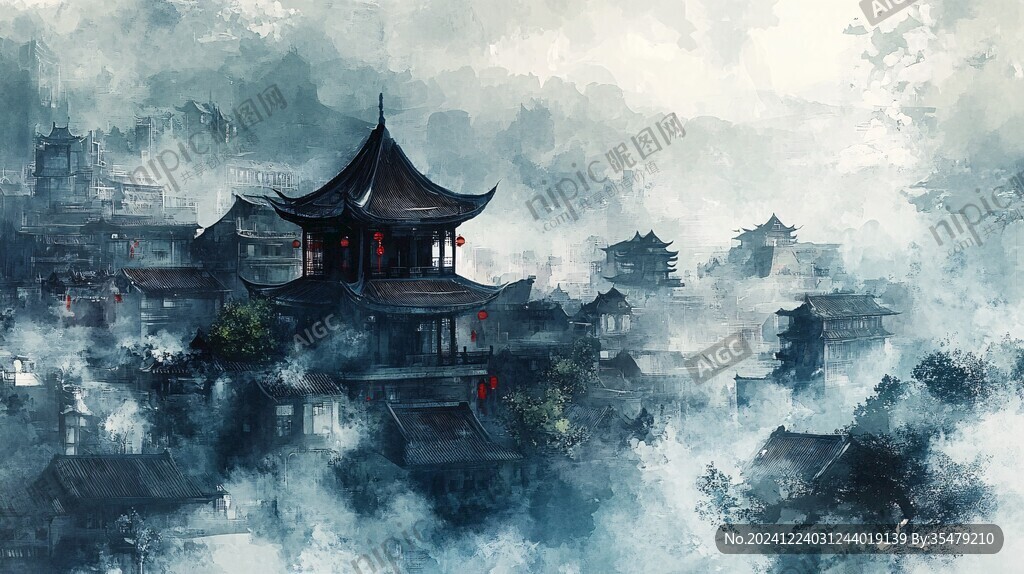 煙雨樓插畫