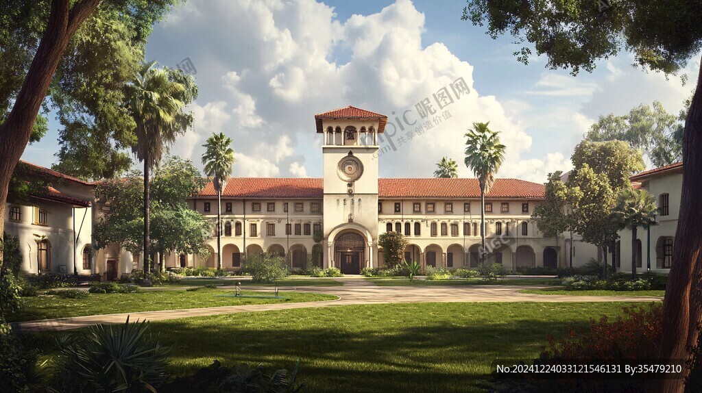 斯坦福大學插畫背景