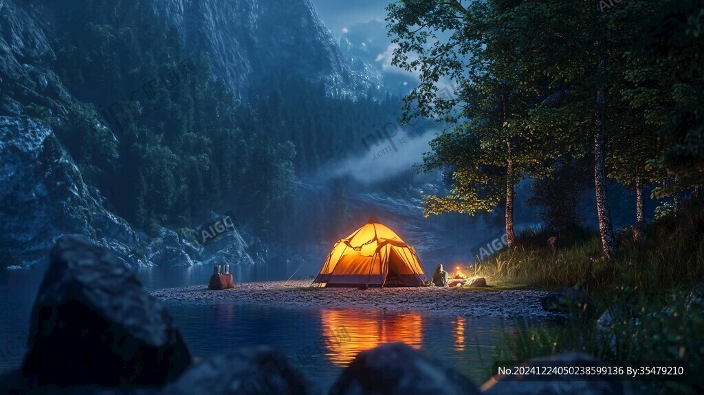 夜景帳篷