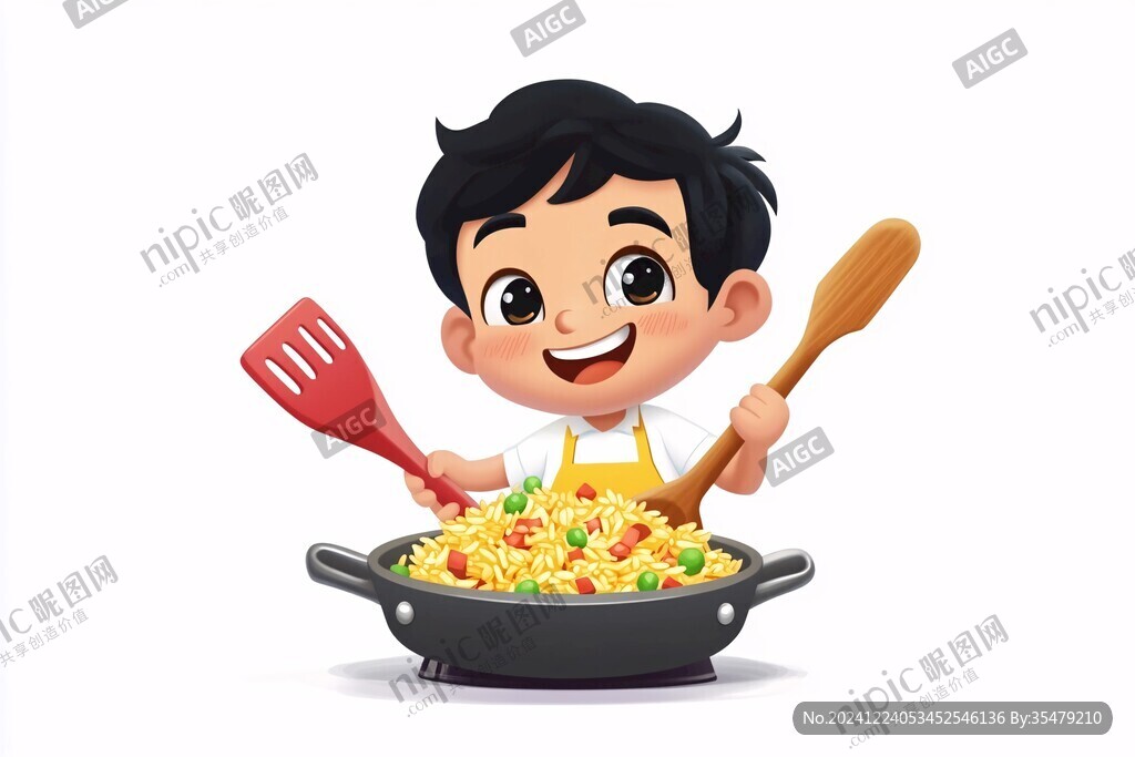 制作鍋巴卡通人物