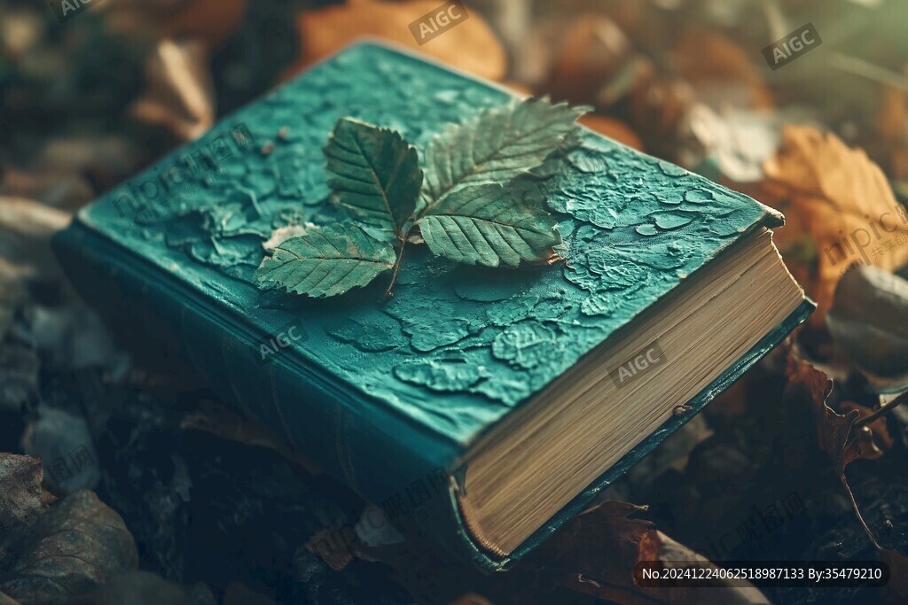 植物書本背景
