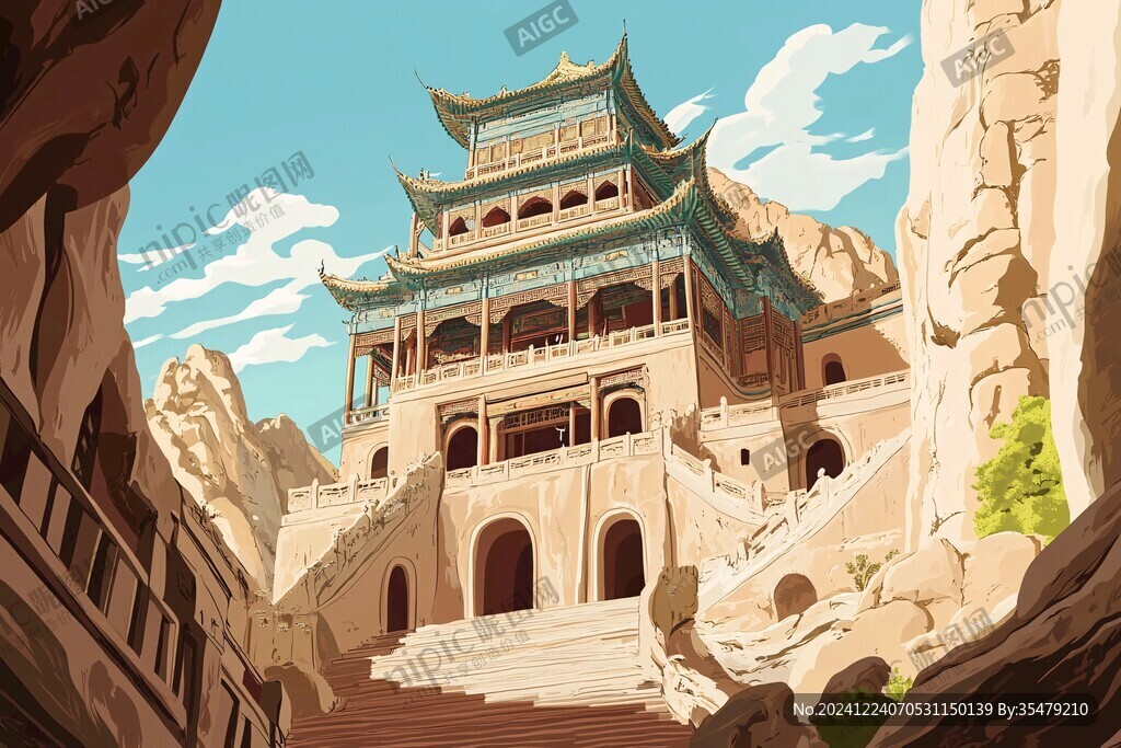 石寶寨插畫