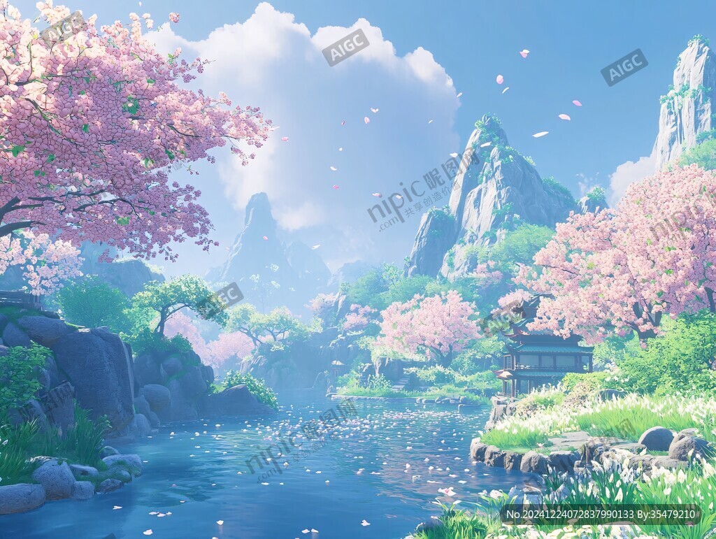 古風(fēng)場景春暖花開