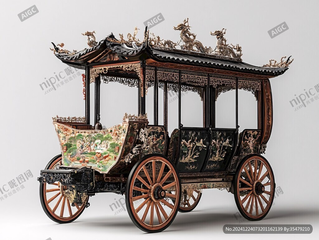拉洋車模型