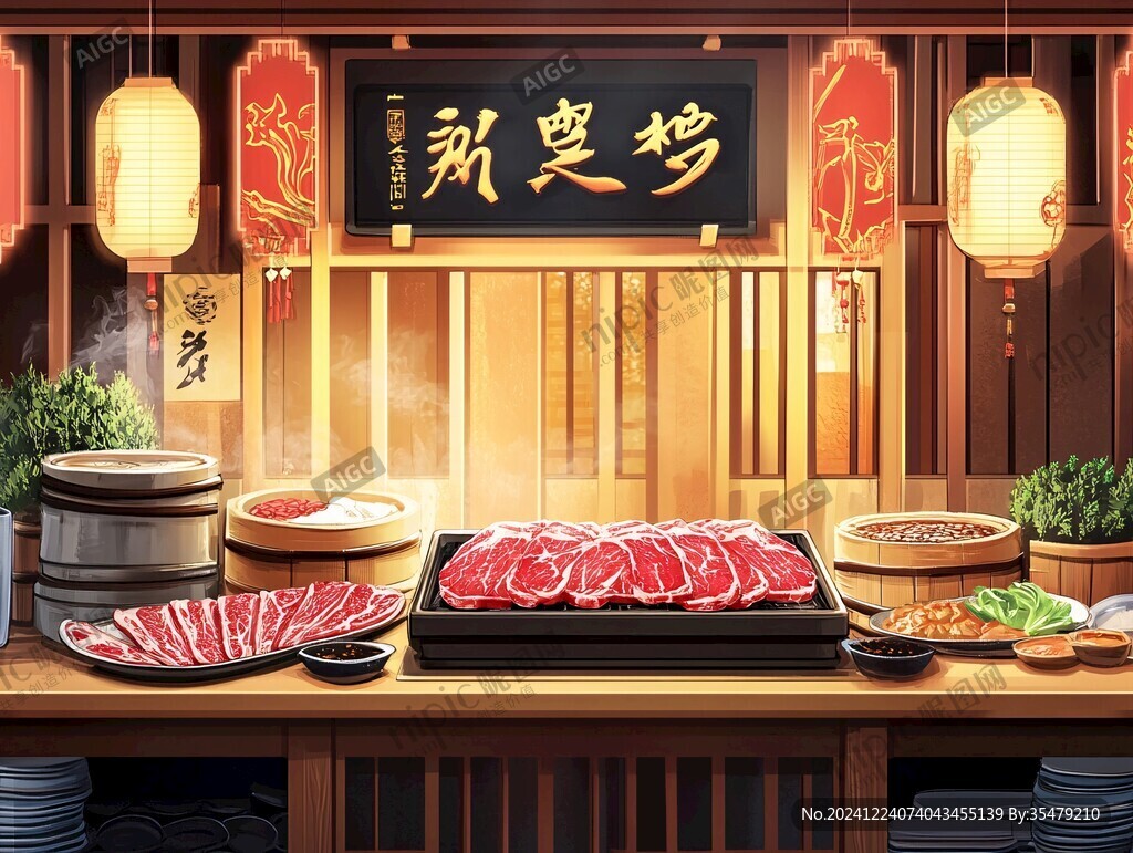 肉鋪插畫