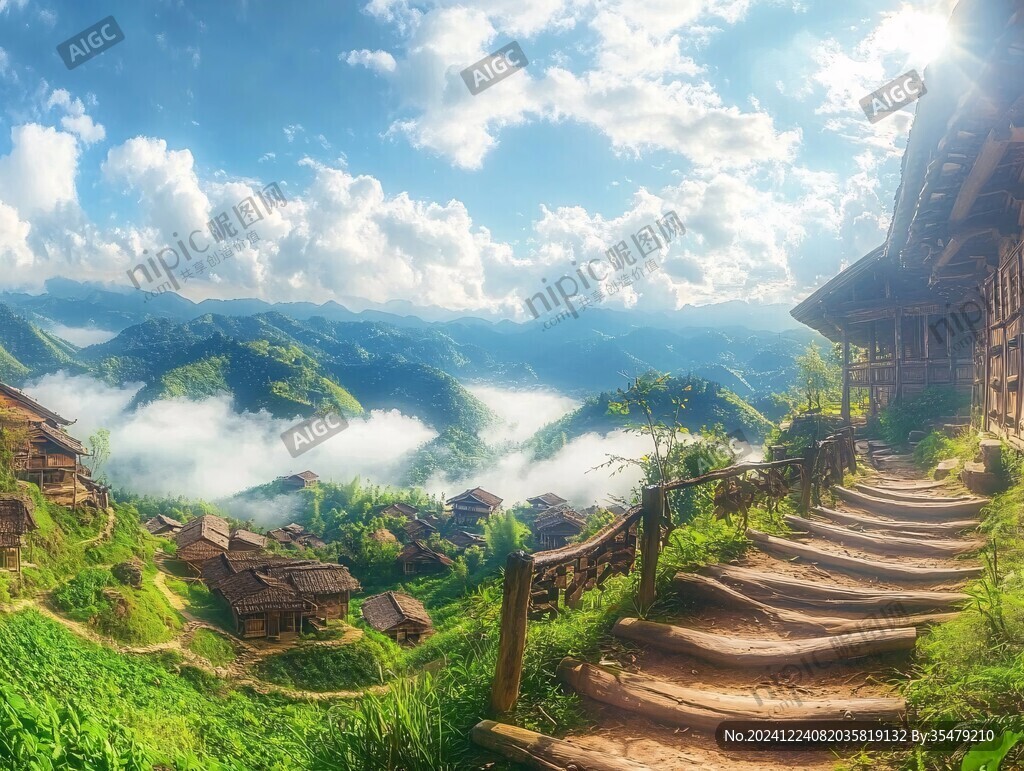 吊腳樓云海