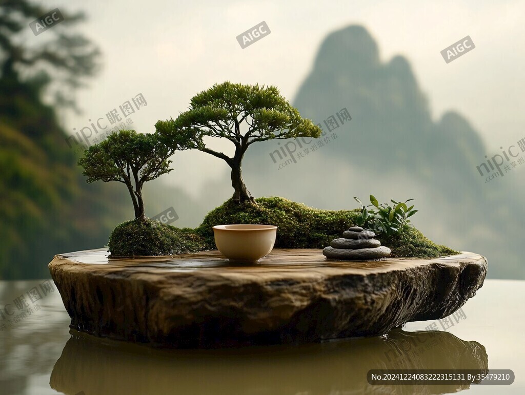 茶道茶藝雕塑石頭山峰