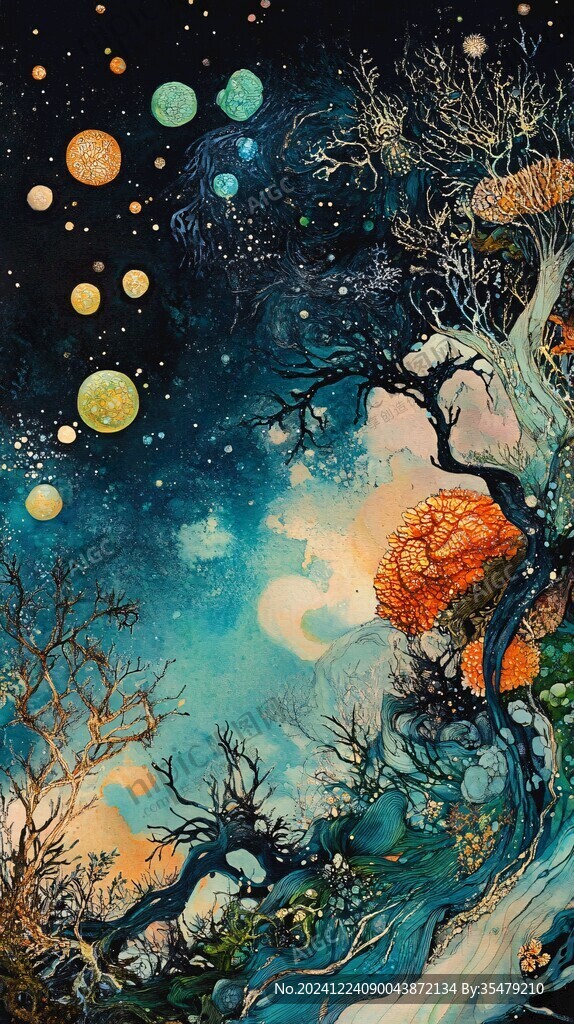 星月河幻想插畫