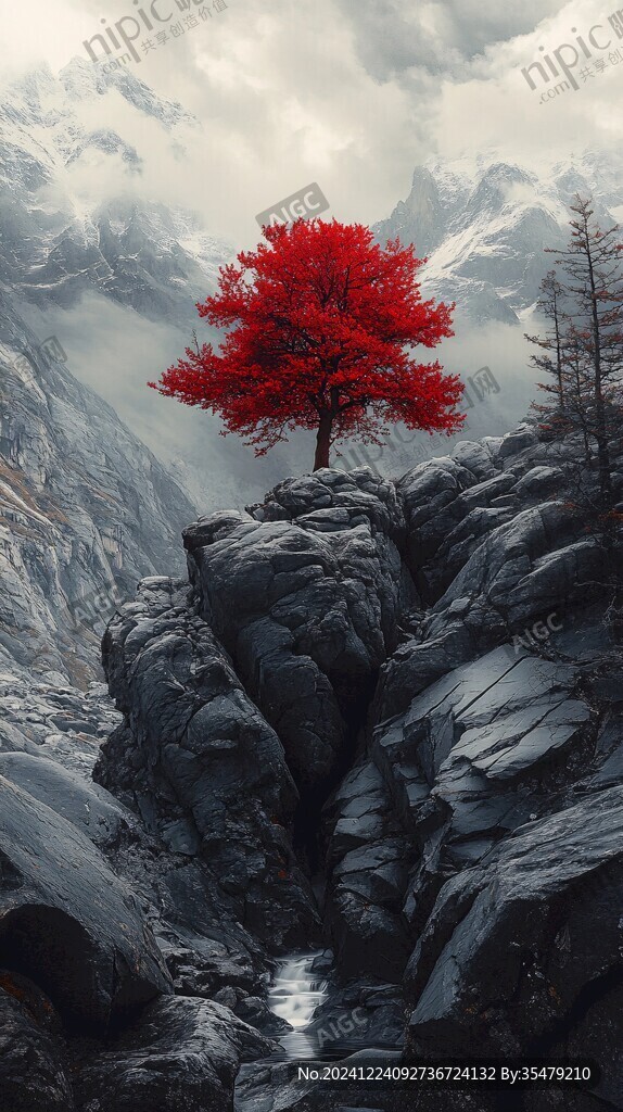 唯美風(fēng)景參天大樹