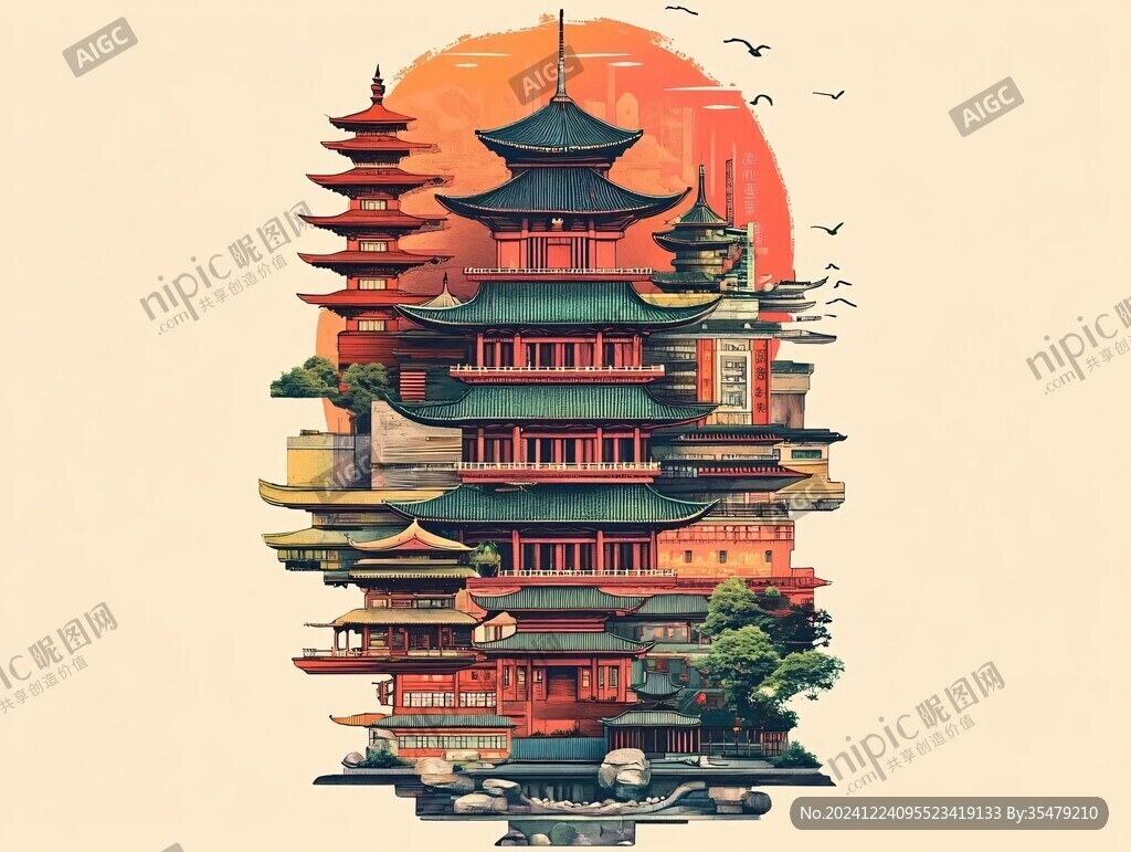 黃鶴樓插畫