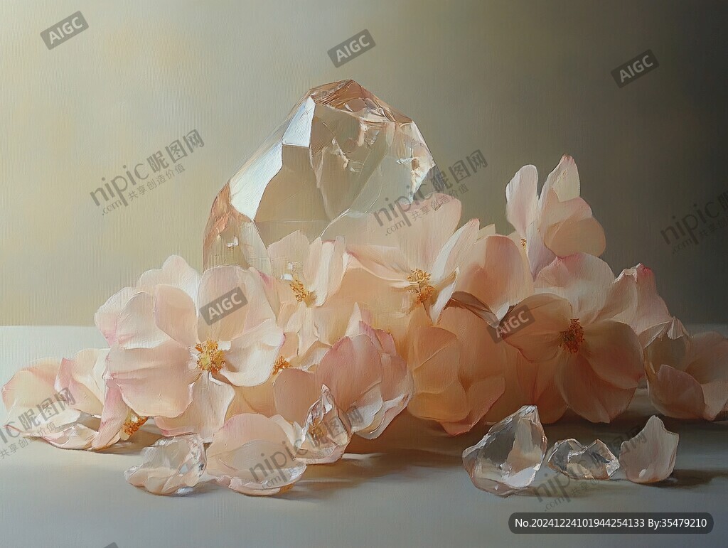 立體玻璃花