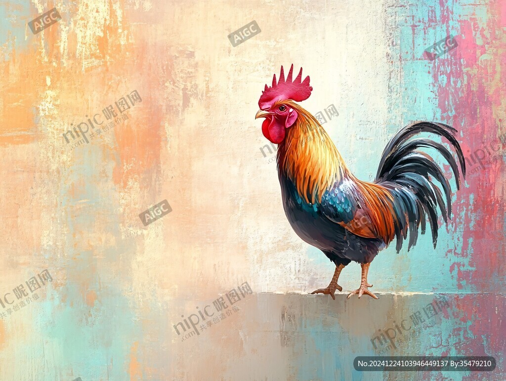 雄雞插畫