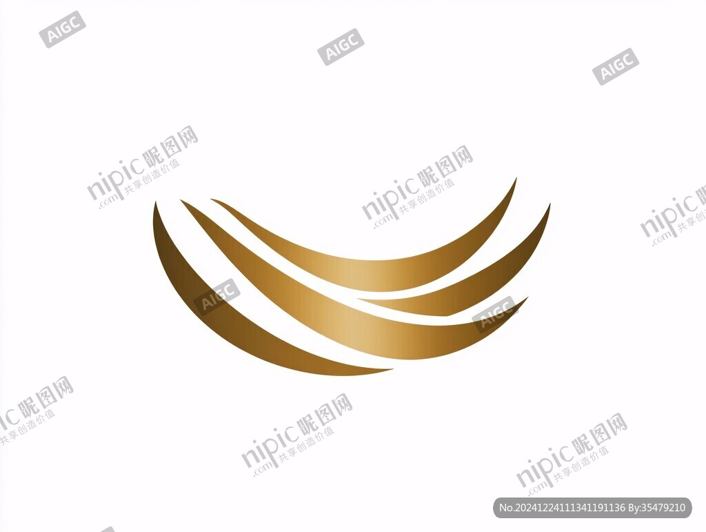 金色筆刷logo