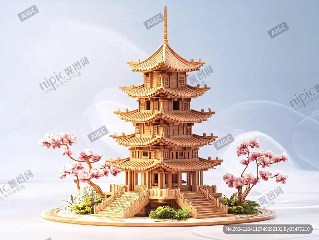 浮翠閣木頭模型