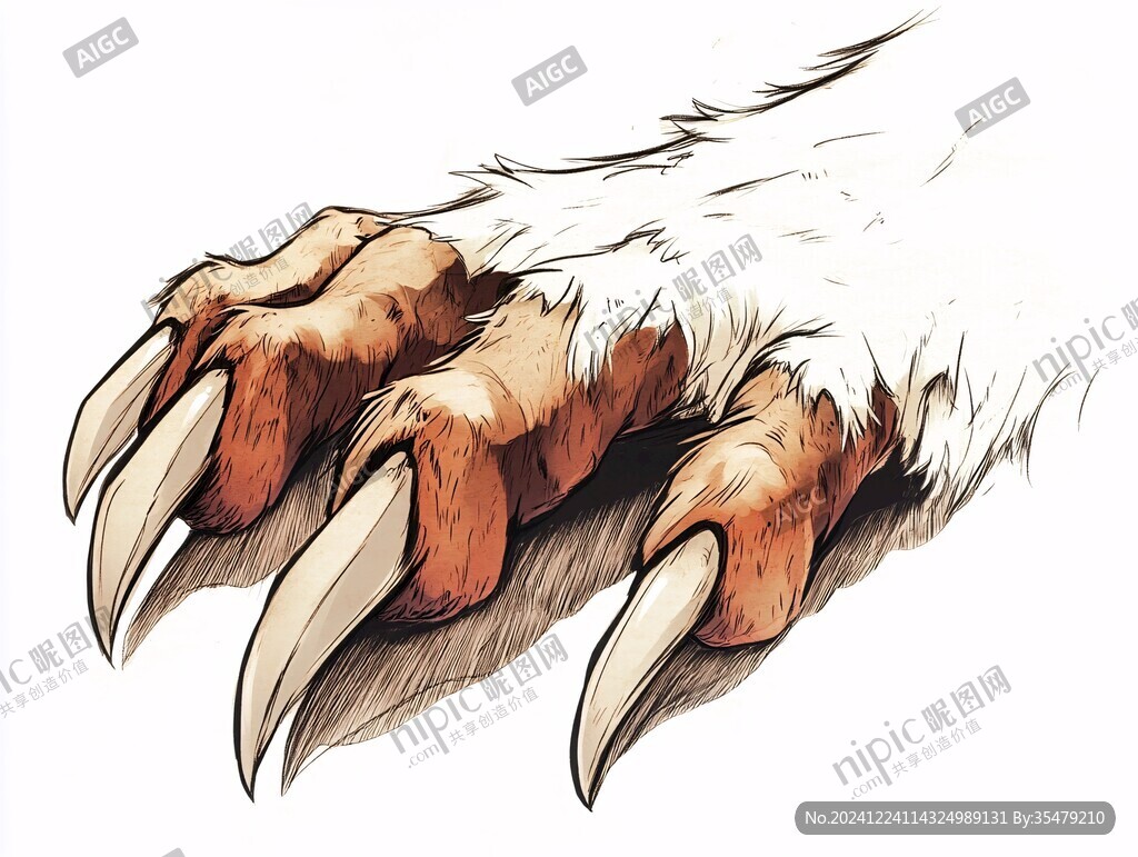虎皮鳳爪插畫