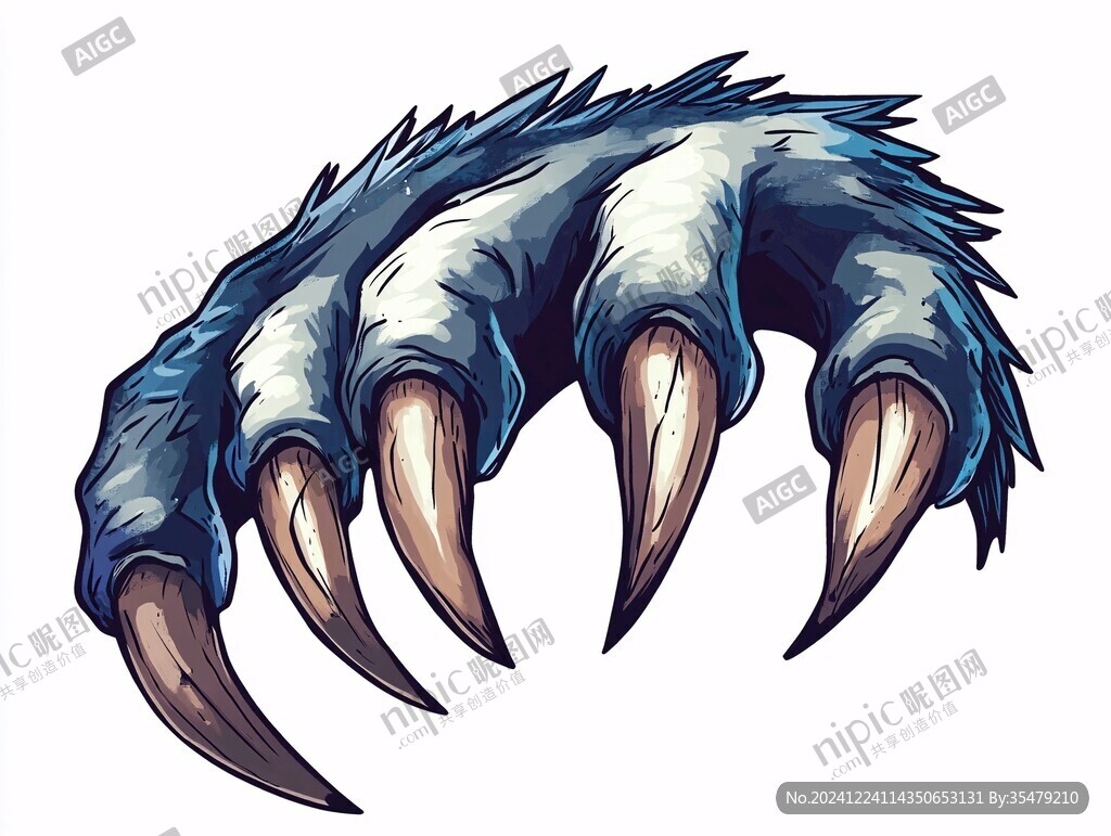 完齒獸插畫