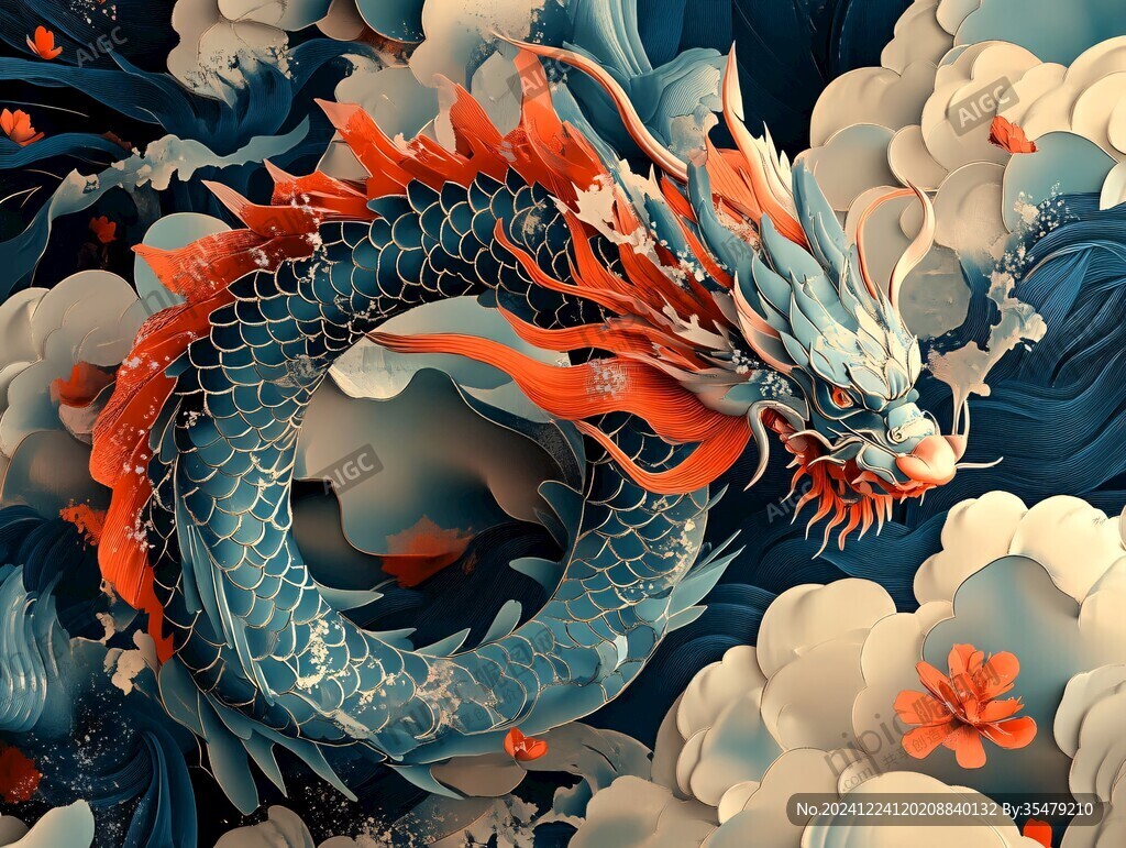 龍包裝插畫