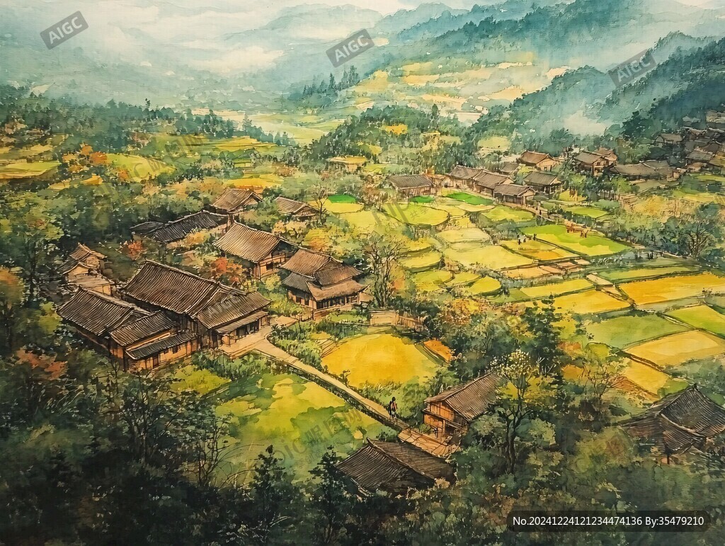 黔東南水彩