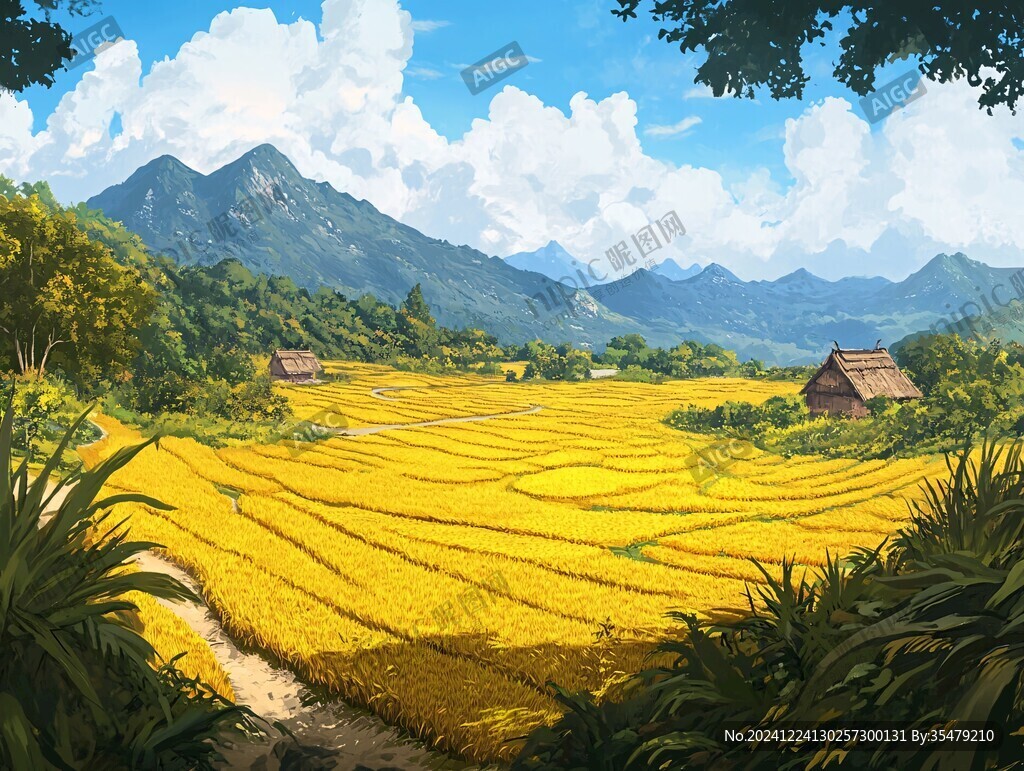 鄉(xiāng)村田園插畫